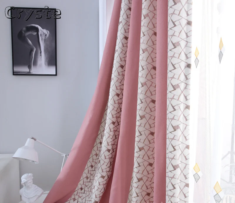 

Жаккардовые шторы Edelweiss в форме водного Куба, Прошитые затемненные шторы на заказ для гостиной, столовой, спальни