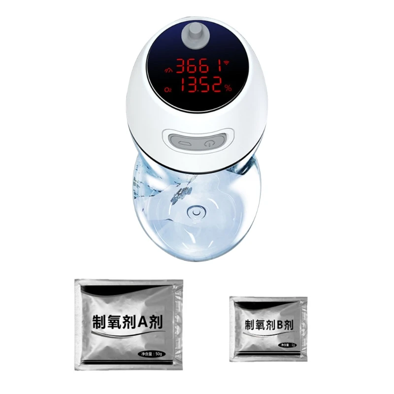 

X37C Personal Oxygen Bottle Oxygen Machine Portable Ventilator Smart Oxygen Cup w/ LED Display for students Olds Pregnents
