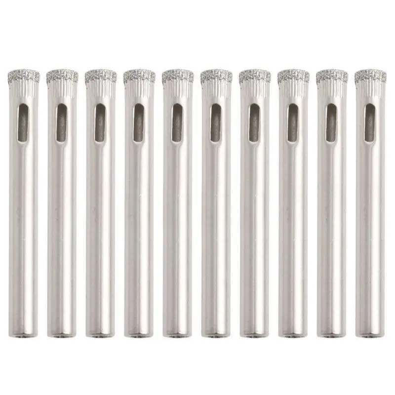 Новинка 10 шт. 6 мм Алмазное напыление бит пустотелого сверла диаманта кольцевая