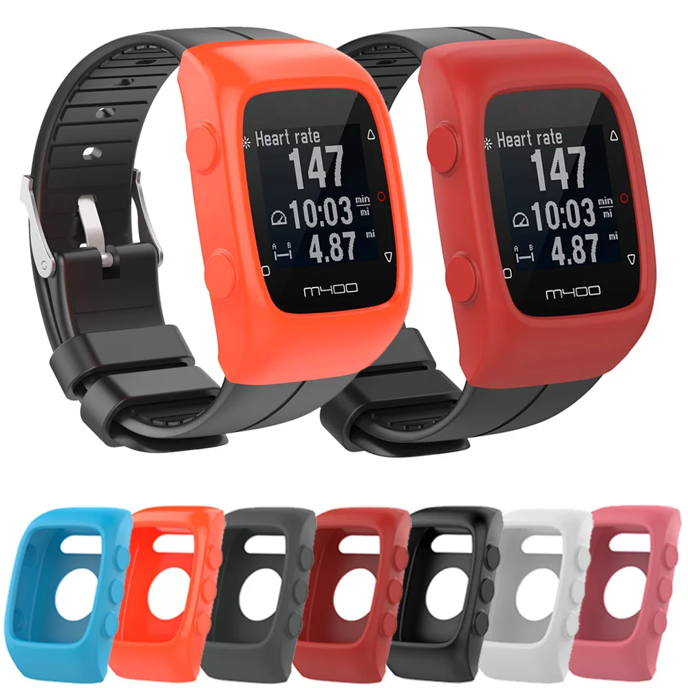 Для Polar M430 M400 силиконовый ремешок на запястье браслет противоударный мягкий ТПУ защитный чехол Чехол замена ремешок для часов