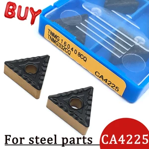 10 шт. TNMG160408 CQ CA4225 100% оригинальная твердосплавная вставка Высокое качество внешний токарный инструмент токарный станок с ЧПУ Инструменты для обработки стали