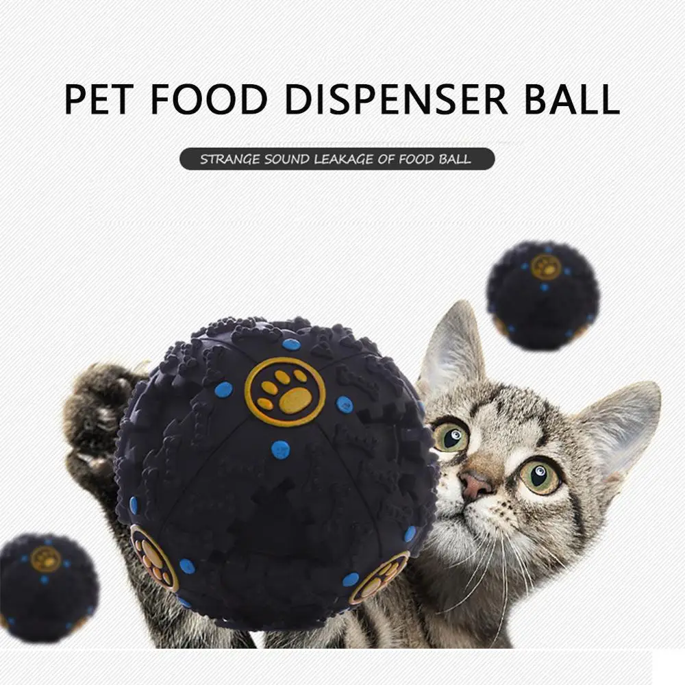 Мягкий эластичный шар для домашних животных дозатор еды забавные интерактивные