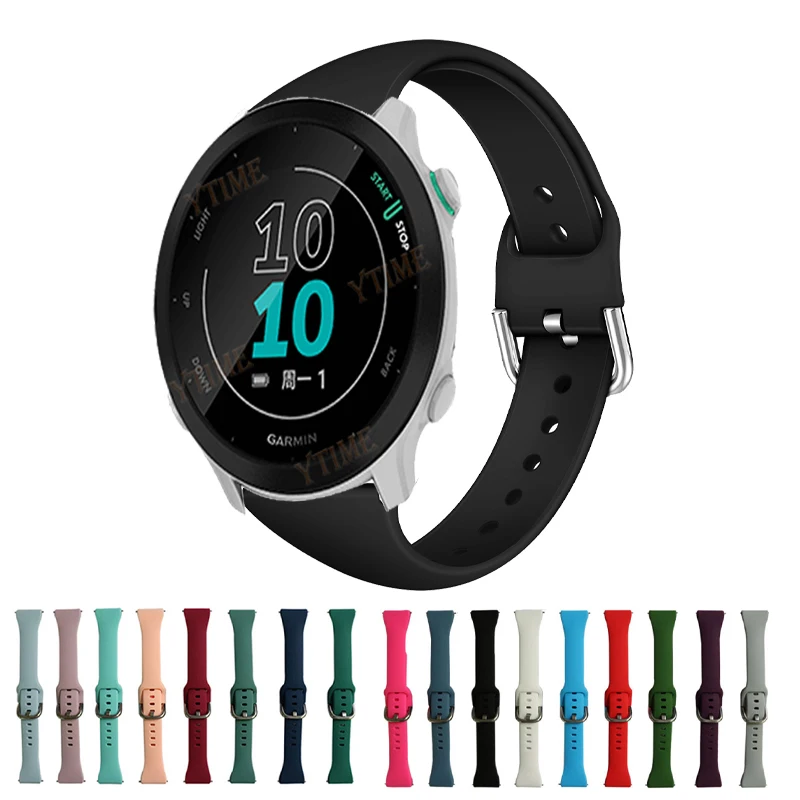 

Спортивный ремешок Vivoactive 3 для наручных часов, силиконовый браслет для Garmin CAME SQ, 20 мм, ремешок для наручных часов Forerunner 158 55 245 645
