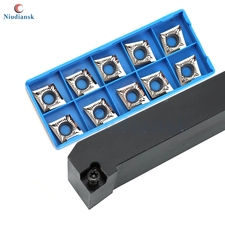

1pc SCFCR2525M12 Outer Circle Turning Tool Holder SCFCL2525M12 Arbor + 10pcs CCMT1204 CNC Lathe Tools Carbide Inserts Lathe Suit