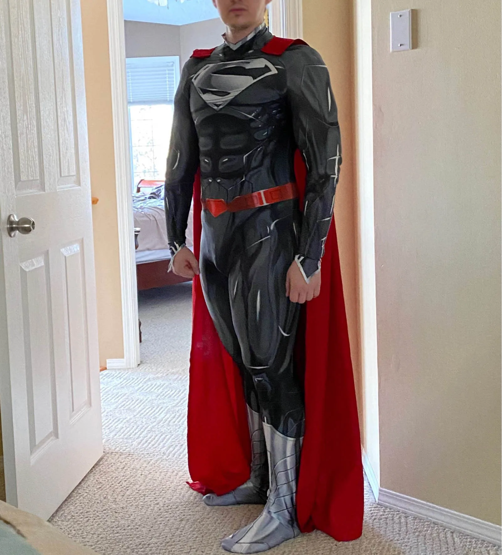 Стильная обувь Цвета: черный Костюм Супергероя человека Косплэй костюм Новый 52