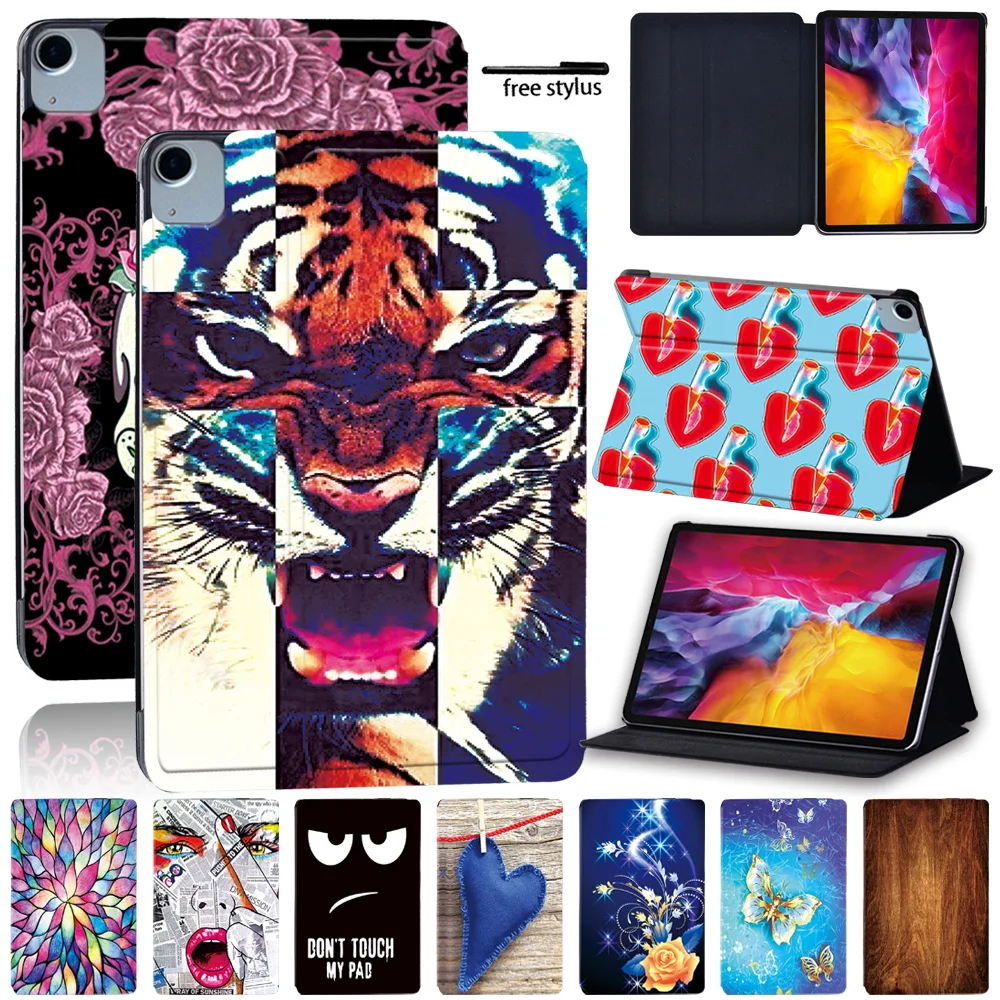 

For Apple IPad Air 4 2020 10.9 Inch Anti-fall Tablet Case - Dust-proof Oldimage Series Leather Stand Flip Protective Cover + Pen