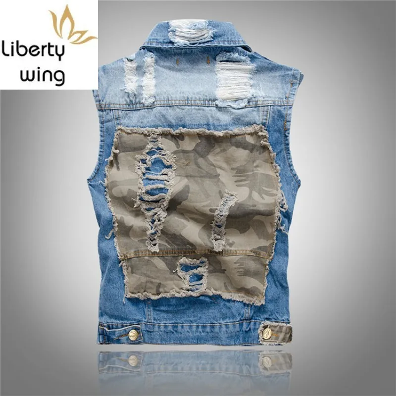 Модные министерство охраны окружающей среды камуфляж пэчворк джинсовое пальто