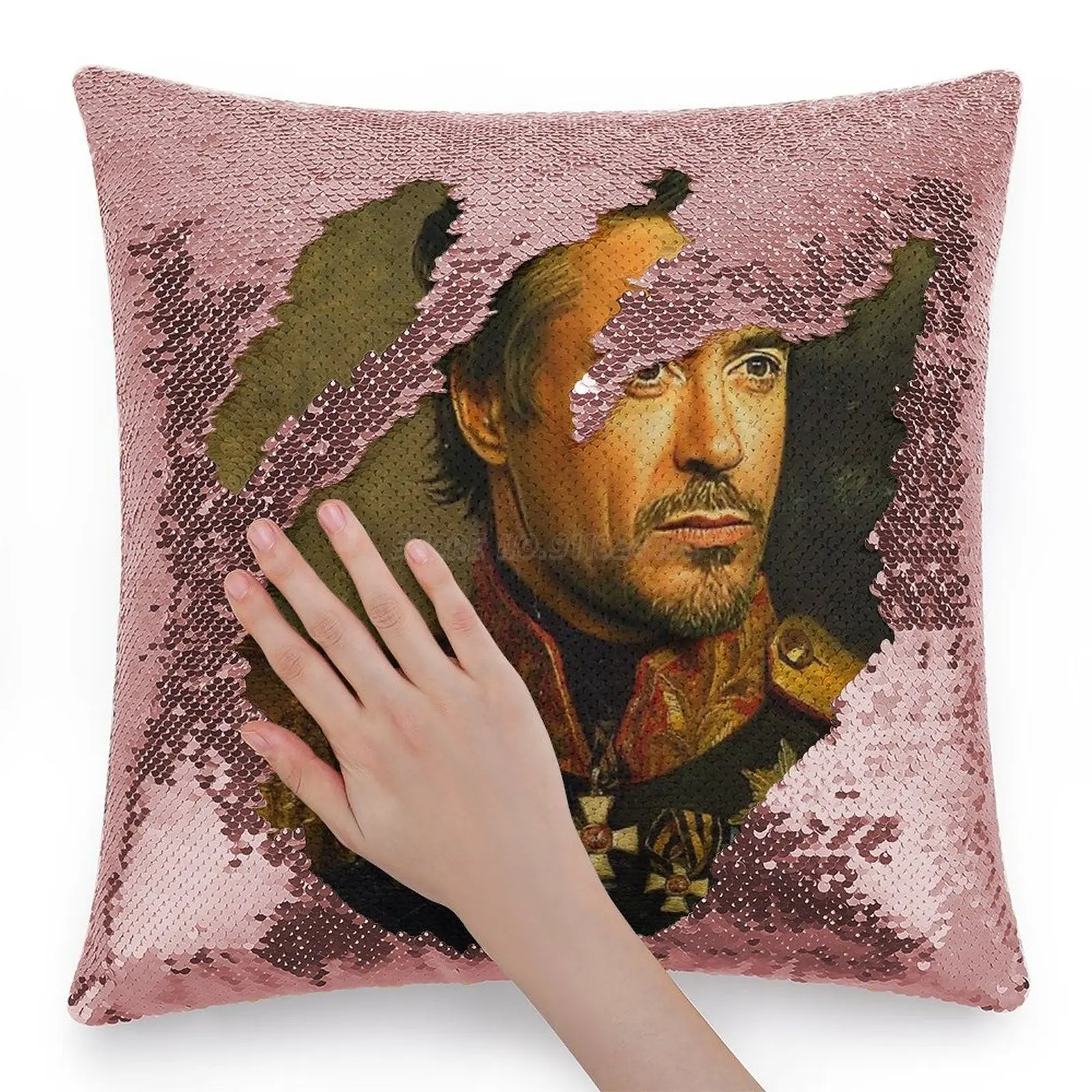 Роберт Дауни-младший-Чехол на подушку с блестками замену 40 см x Дауни младший