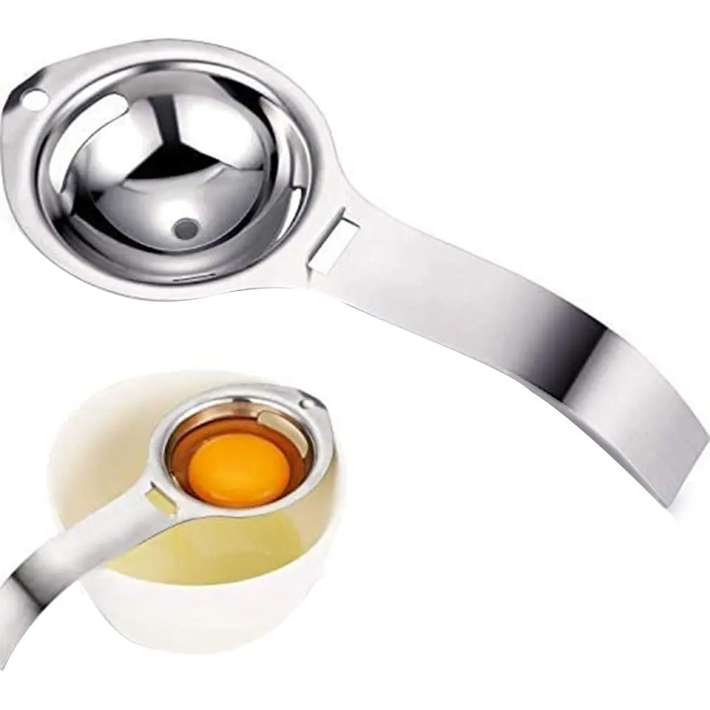 

Egg Separator Egg Yolk White Filter Food Grade Egg Divider Stainless Steel Egg Sieve Kitchen Gadget Cooking Baker Tool