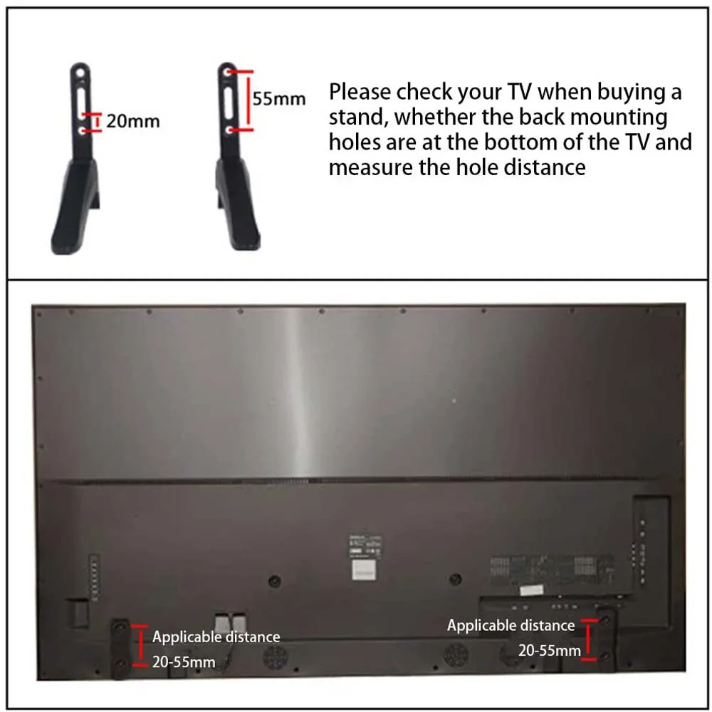 Universal Table Top TV Stand Base Legs For Most 32-65”LCD LED Plasma Flat Screen | Дом и сад