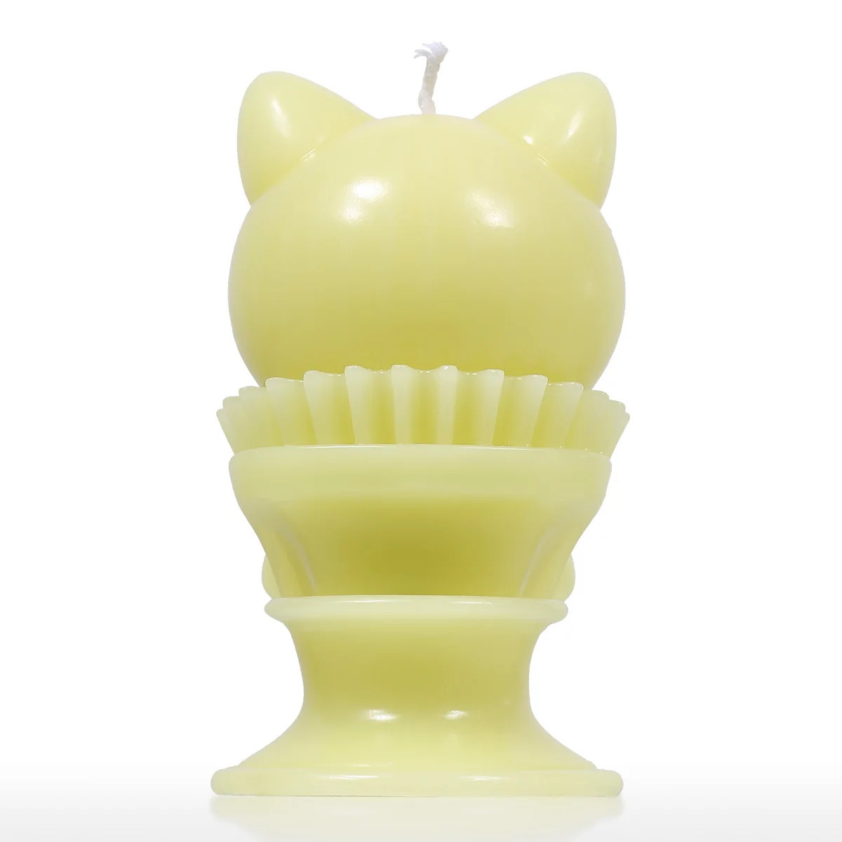 Ароматическая свеча желтая кошка скелет животного декоративная искусственная
