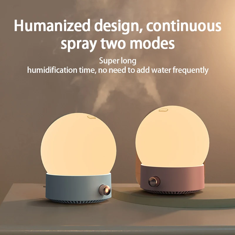 Air Humidifier Moon Diffuser Humidification Night Lights Mute Desktop Aromatherapy Mini Moisturizing Sprayers | Дом и сад
