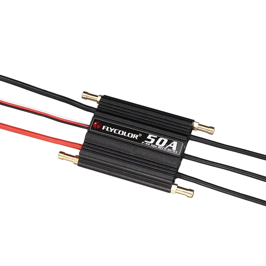 Flycolor 50A 70A 90A 120A 150A бесщеточный ESC контроль скорости Поддержка 2-6S Lipo BEC 5,5 V/5A для RC лодки F21267/71