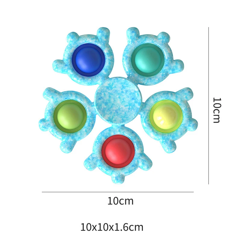 

Fidget Toys Sensory Bubble Toys Simple Dimple Antistress Cute Push Bubble For Hands Squezze Childrens Toy Christmas Spinning Top