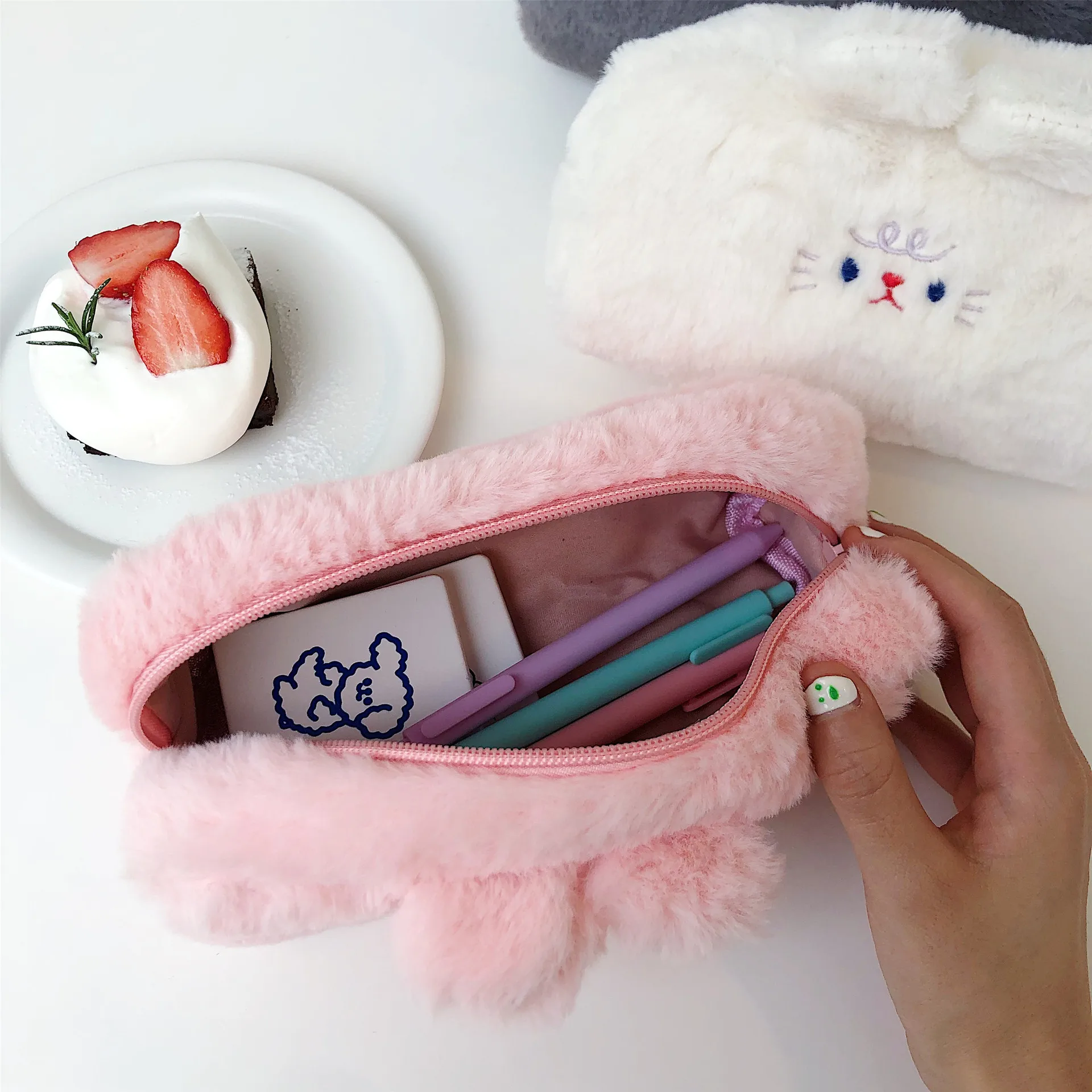 SIXONE Ins плюшевый кролик ручка сумка милый мультфильм простой стиль вместительный