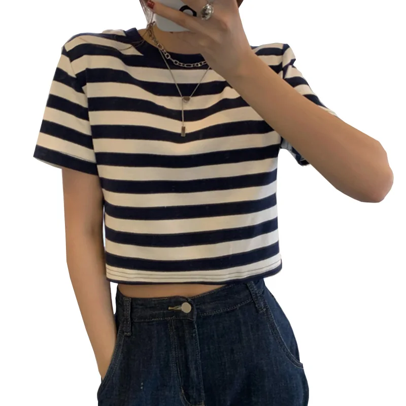 

Летние футболки с графическим принтом, женская футболка с коротким рукавом в стиле ольччан, корейский стиль, милый женский Повседневный кро...