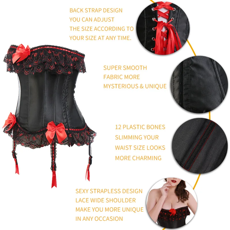 Корсеты готическое бюстье сексуальный корсет для бурлеска талии топы в стиле