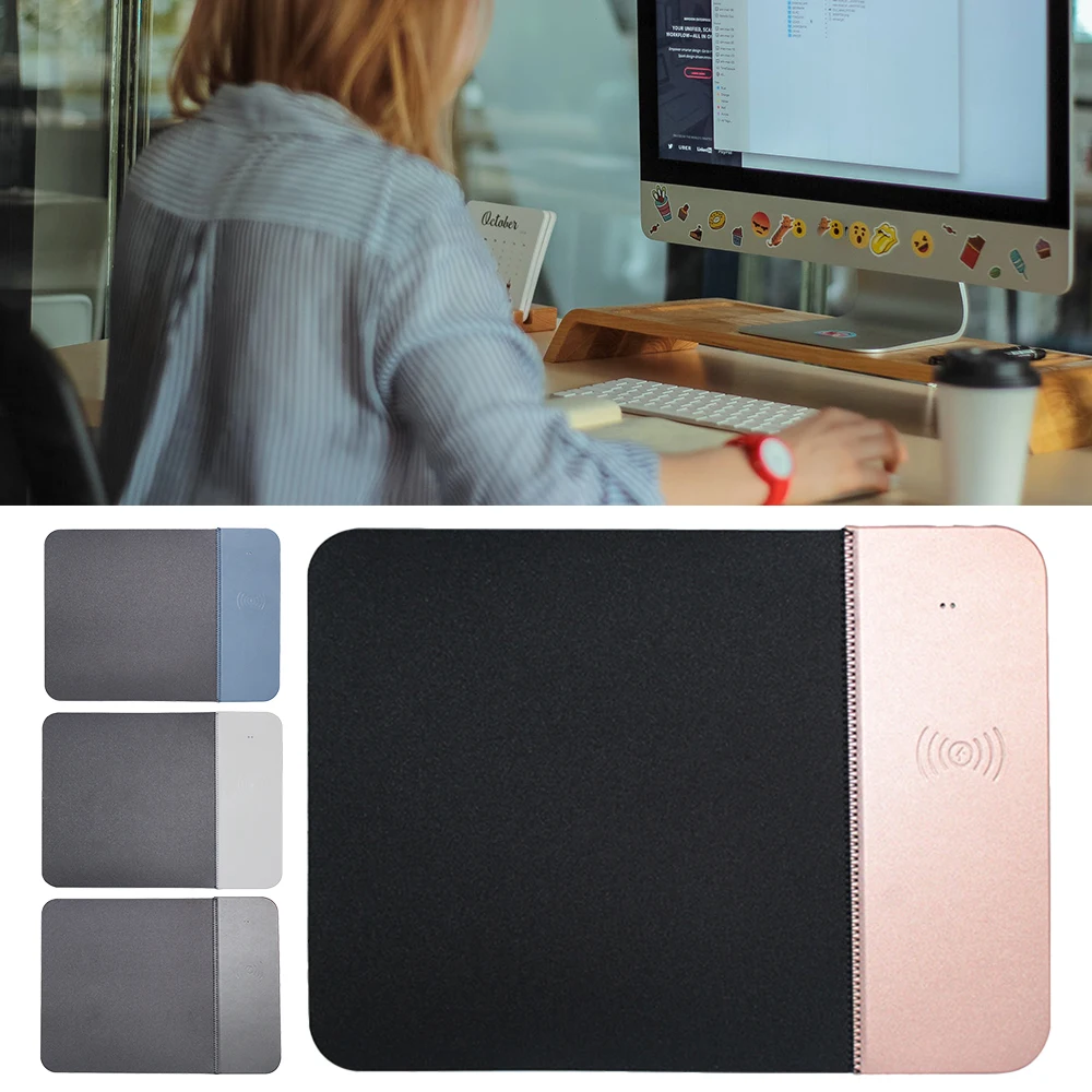 Беспроводное зарядное устройство для мобильного телефона коврик мыши IPhone X 8 Plus