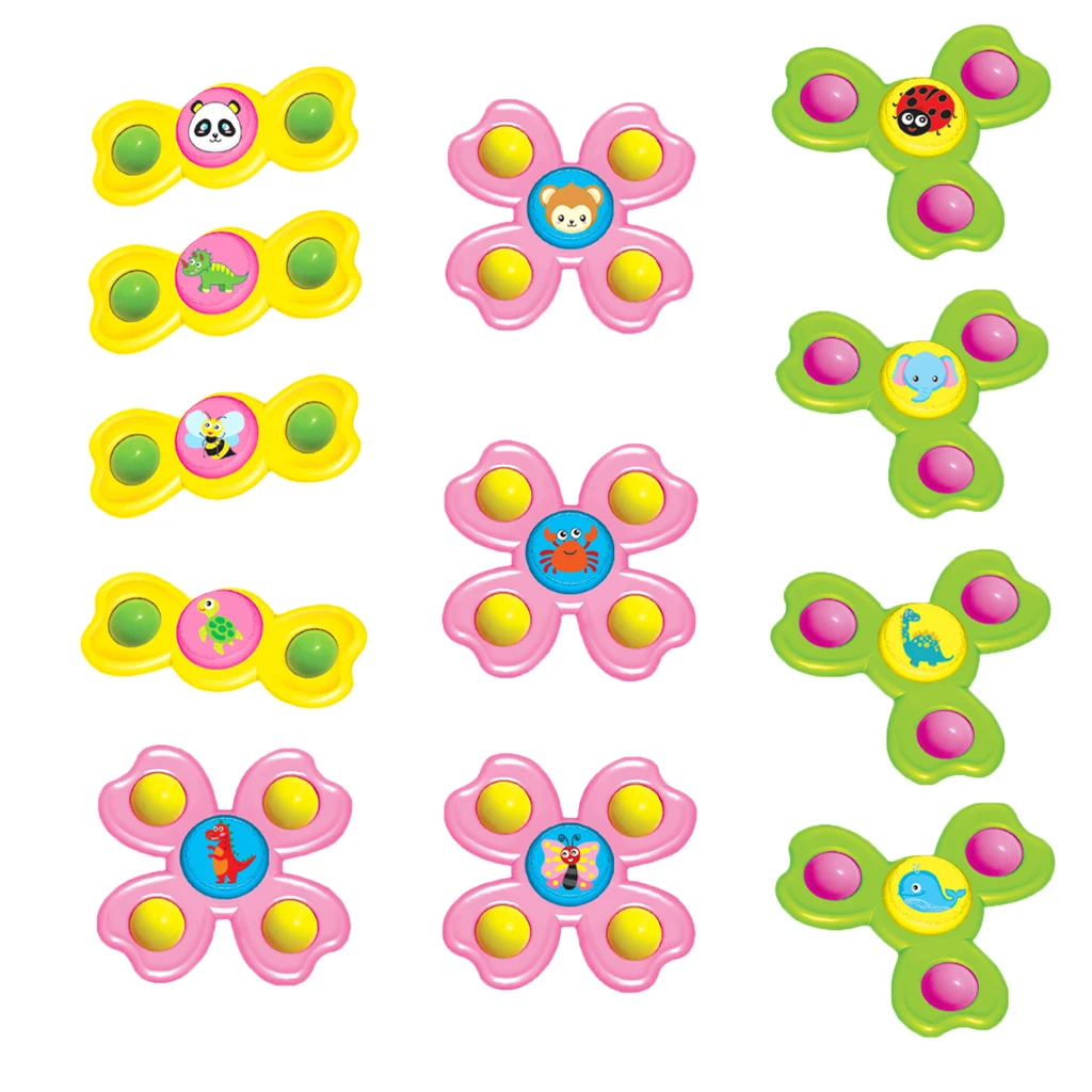 

Kids Suction Cup Top Toy Turntable Windmill Boys Girls