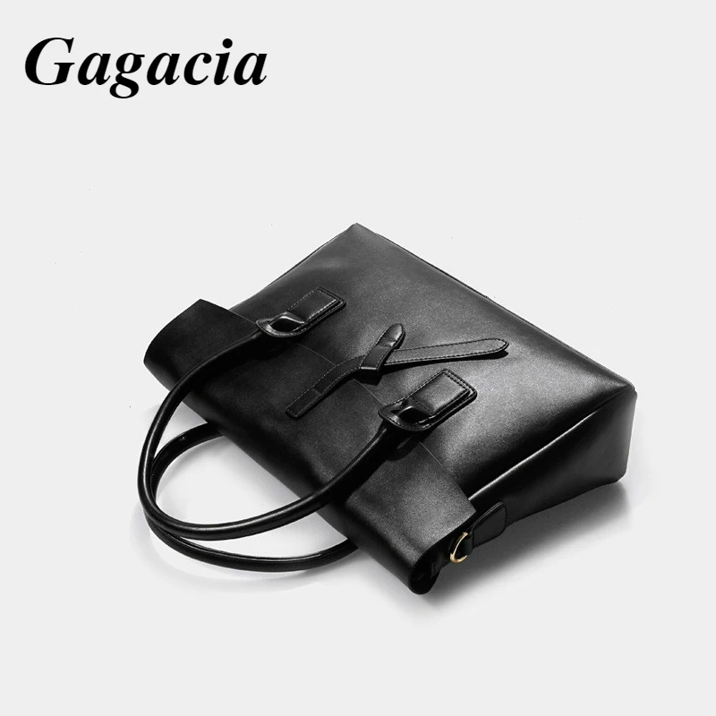GAGACIA Business Women's Briefcase Bag Woman Genuine Leather Laptop Handbag Work Office Ladies Crossbody Bags For Women Handbags