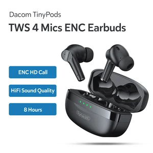 Dacom wireless headset ENC Noise Cancelling Bluetooth  gamming sport waterproof headphones  4 mic sp