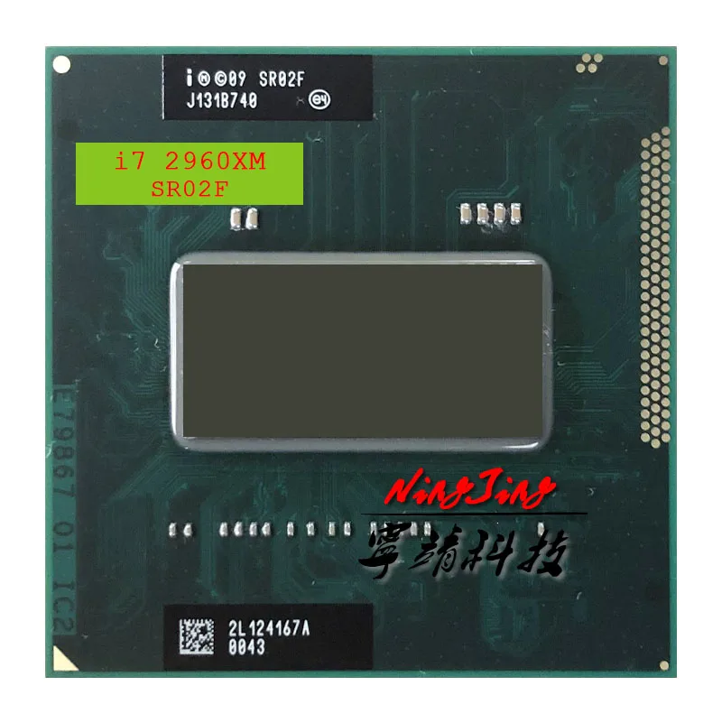 Процессор Intel Core i7 2960XM SR02F 2 7 ГГц четырехъядерный восьмипоточный ЦПУ 8 Мб 55 Вт