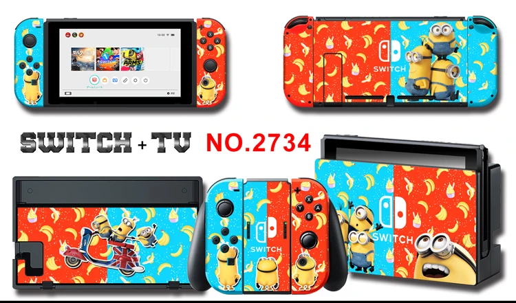 Виниловая Защитная пленка для Nintendo Switch консоль NS с контроллером и подставкой |