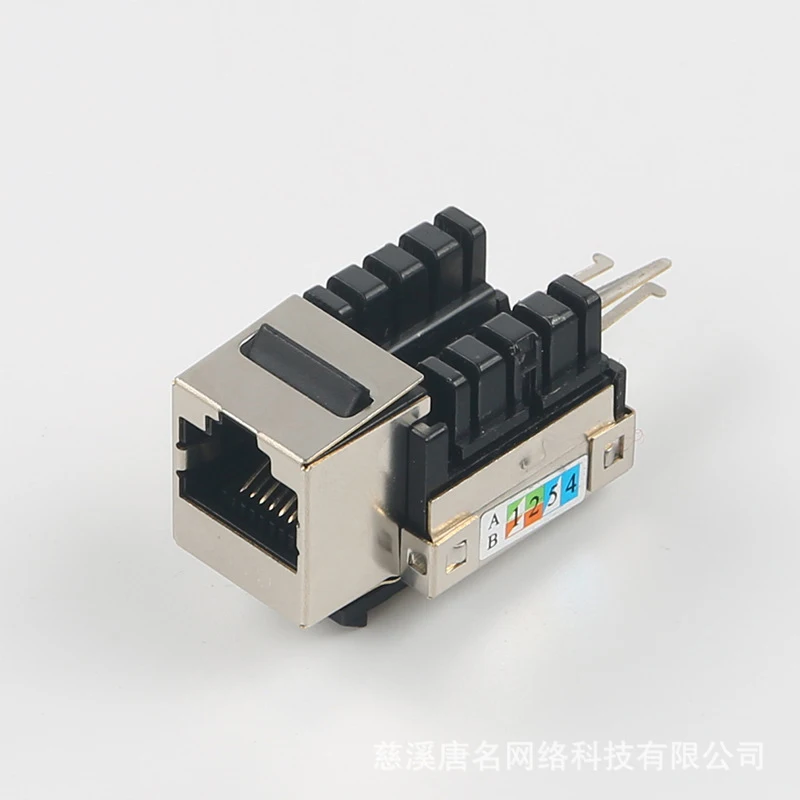 Bestellen CAT6 Keystone Jack Modul Abschirmung Modul Stecker Blitz Schutz Rj45 Katze 6 Adapter Für DIY
