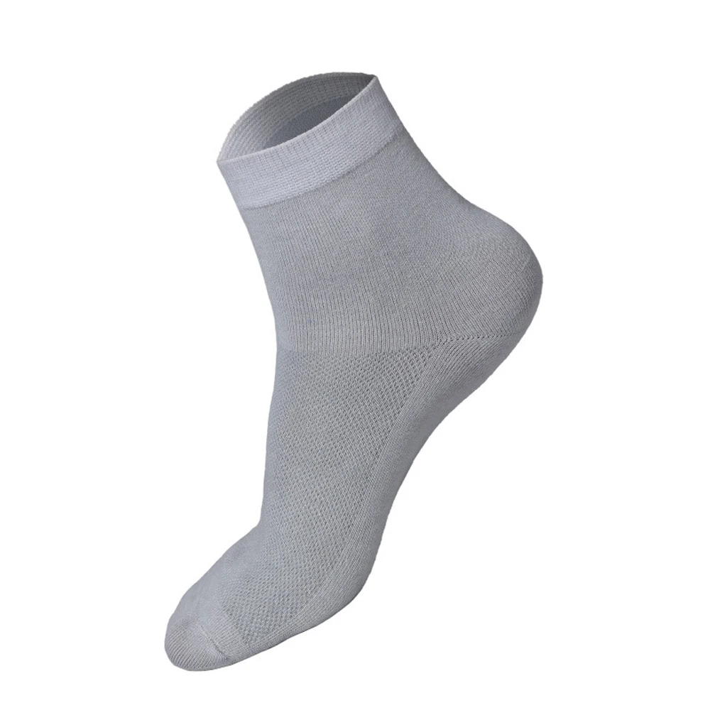 

5Pair Men Cotton Socks Spring Summer Mesh Soft Breathable Socks White Black Gray Thin Socks Male Business Fashion Socks