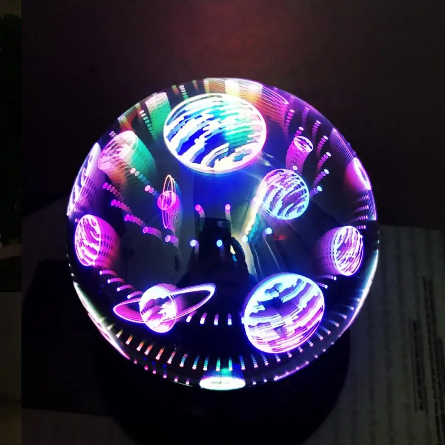 Ночник светодиодный свет 3D Starburst ночник стеклянный настольный светильник