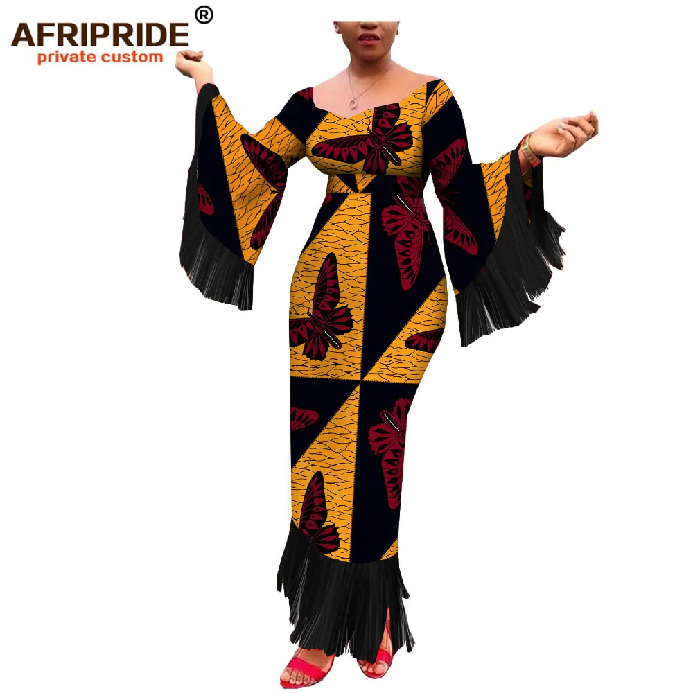 Африканские вечерние платья для женщин AFRIPRIDE индивидуальное женское хлопковое