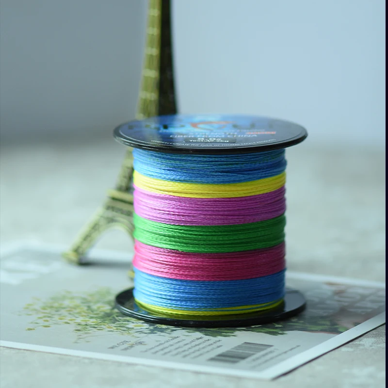 

PPGUN 4 strand Horizontal PE Braided Fishing line 300M Multicolour Super Strong Multifilament fishing line Quality Fishing goods