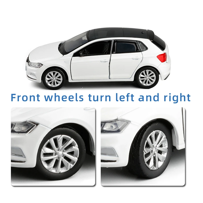 Игрушечный автомобиль 1:32 новинка POLO Plus металлический сплав литье под давлением