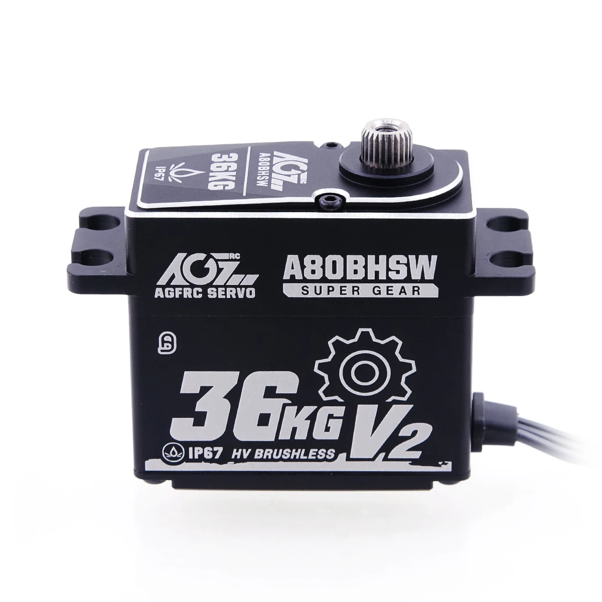 Модернизированная конструкция AGFRC A80BHSW V2 36 кг 1/10 сек HV масштаб бесщеточный
