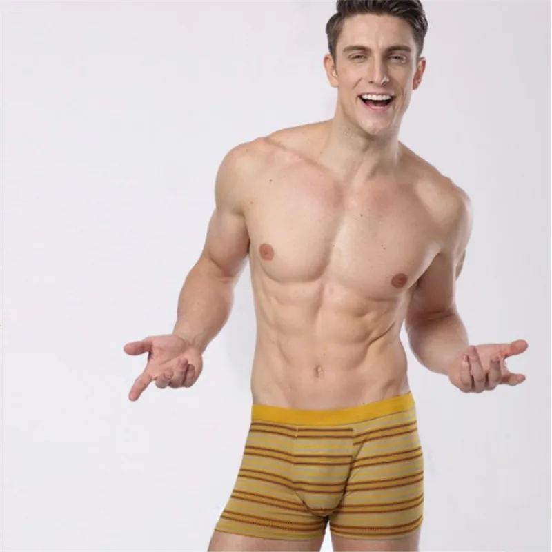 Мужское нижнее белье из бамбукового волокна с реактивной окраской плоские шорты