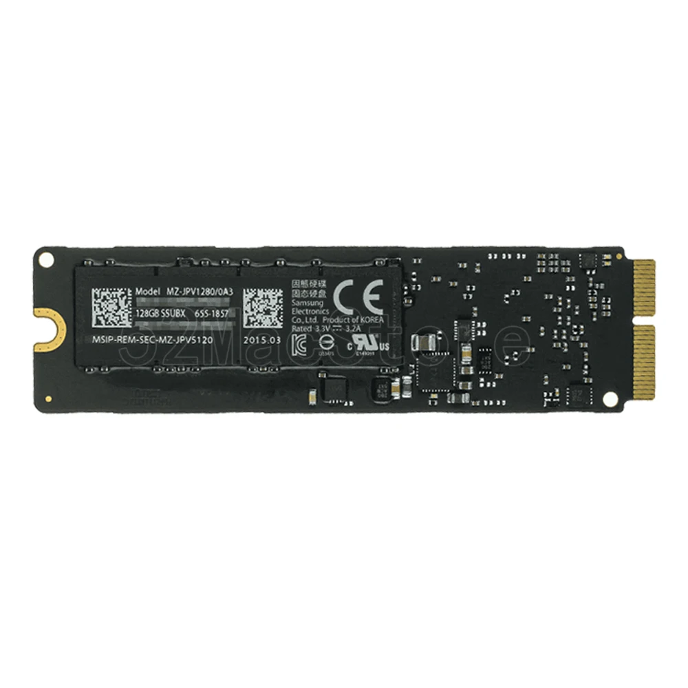 Новый MZ-JPV128S/0A4 SSD 128 ГБ для MacBook Air Pro Retina A1466 A1465 A1398 A1502 2015-2018 128G | Компьютеры и офис
