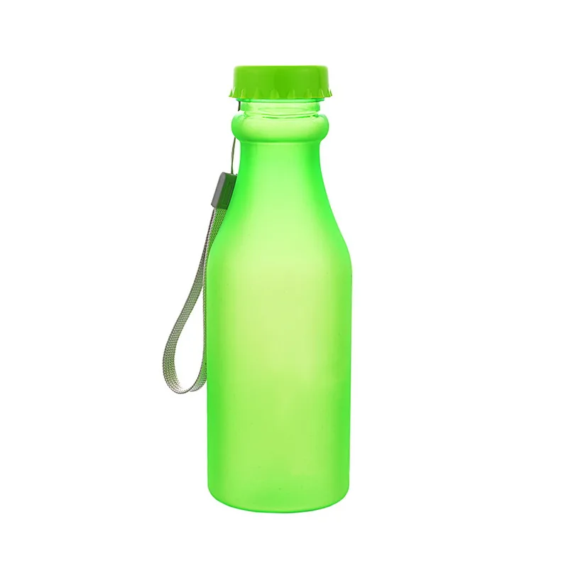 Frost Green 550 мл спортивные пластиковые бутылки для воды флакон из небьющегося стекла для детей герметичный переносной для Йога, тренировки, фитнес шейкер - Цвет: Frost Green