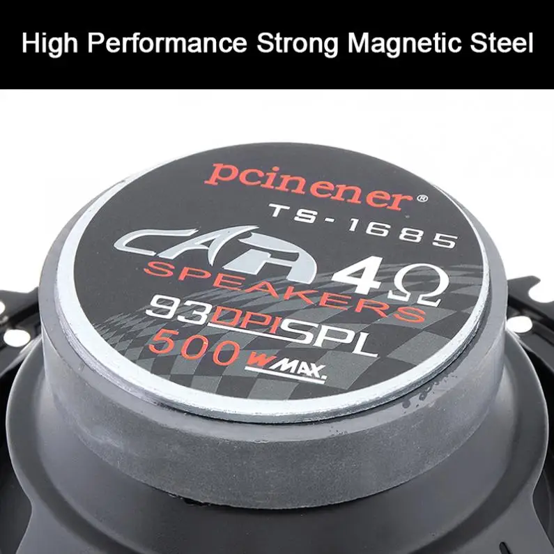 Автомобильный коаксиальный динамик 2 шт. 12 В 6 дюймов 16 см 500 Вт автомобильная