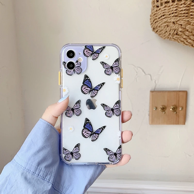 Чехол-накладка для iPhone 13 13pro 12 11 Pro Max X XR XS 8 7 Plus из ТПУ с защитой камеры | Мобильные