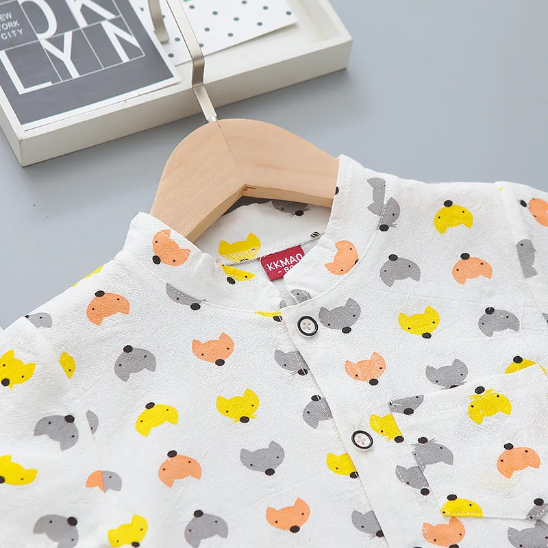 

New Summer Baby Clothes Fashion Boys Cartoon Shirt Shorts 2Pcs/Sets Toddler Casual Costume Children Sportswear Kids Tracksuits