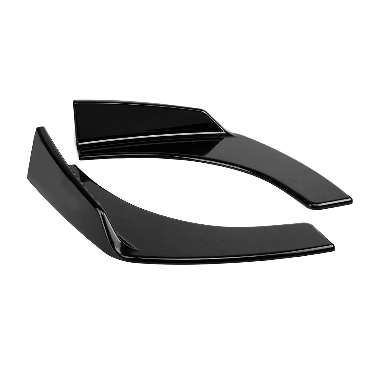 ABS Black 2Pcs Universal Car Front Bumper Lip Deflector Spoiler Splitter Diffuser Canard Protection For VW Benz BMW | Автомобили и
