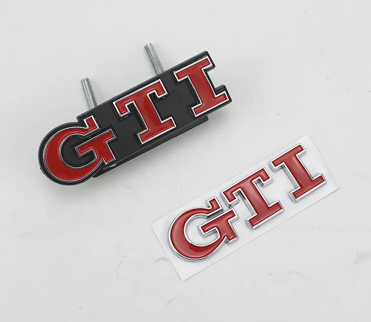 Для Volkswagen Polo, Golf 6 7 GTI Автомобильный логотип Volkswagen GTI наклейки на бампер крутой багажник стандартные автомобильные Логотипы