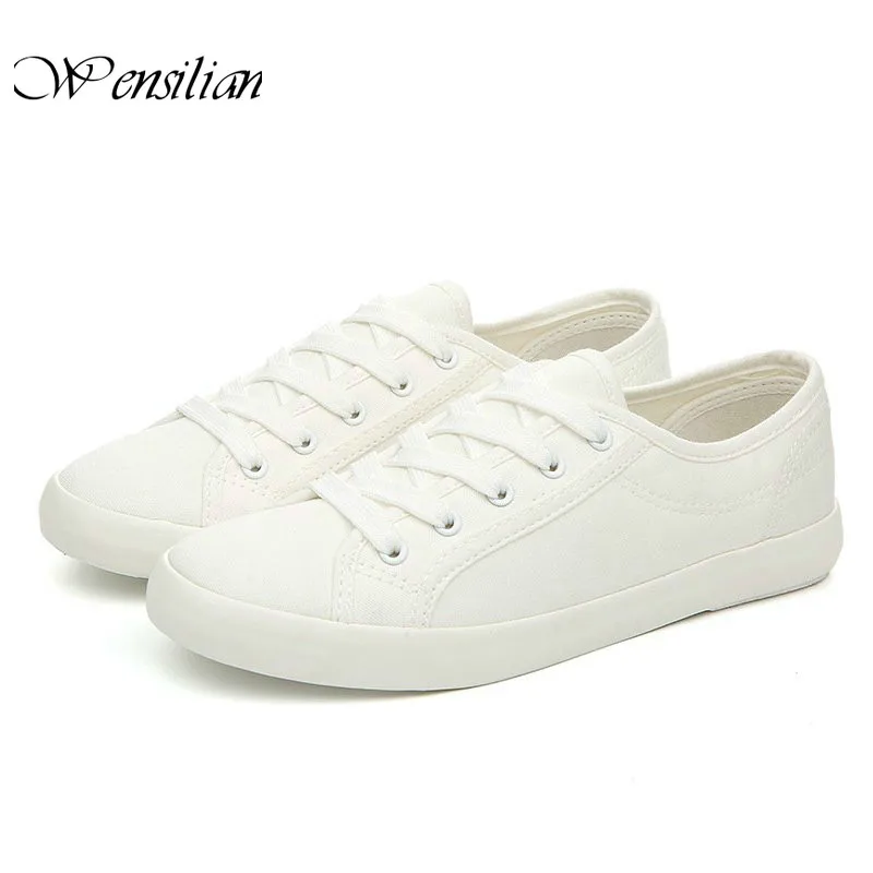 Кеды женские из ПУ кожи холщовые кроссовки Вулканизированная подошва на