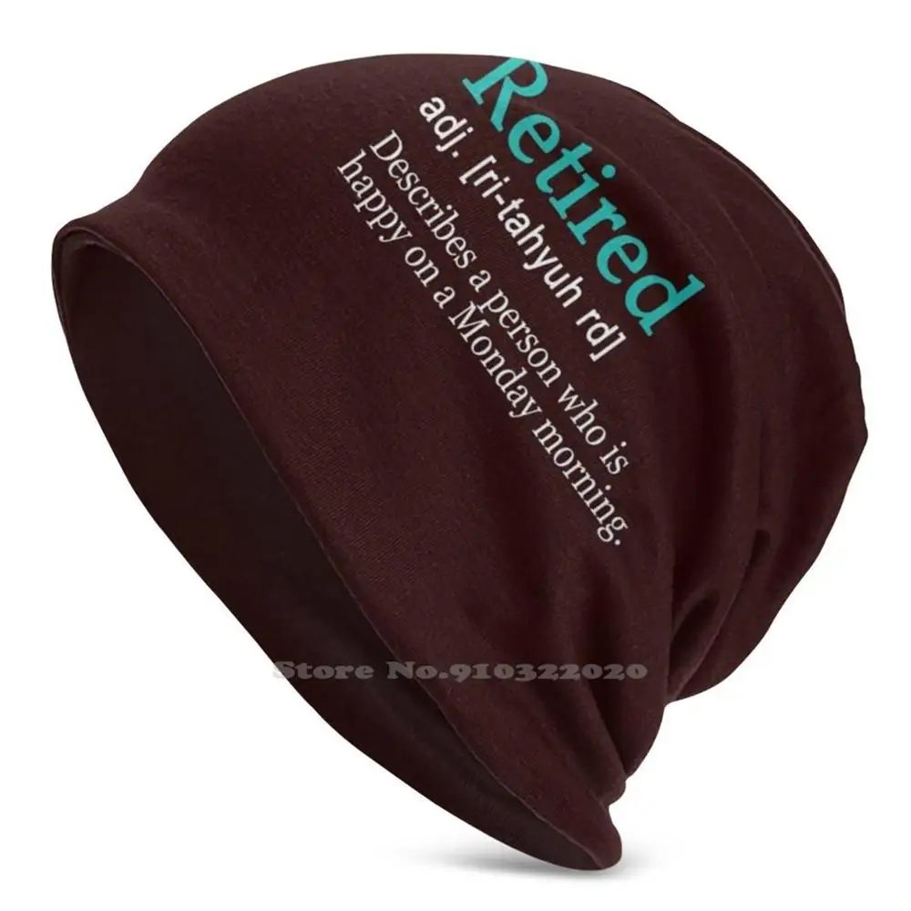 

Funny Retired Love Monday Definition Beanie Hat Hedging Cap Outdoor Sports Breathable Thin Windproof Cute Retirement Funny