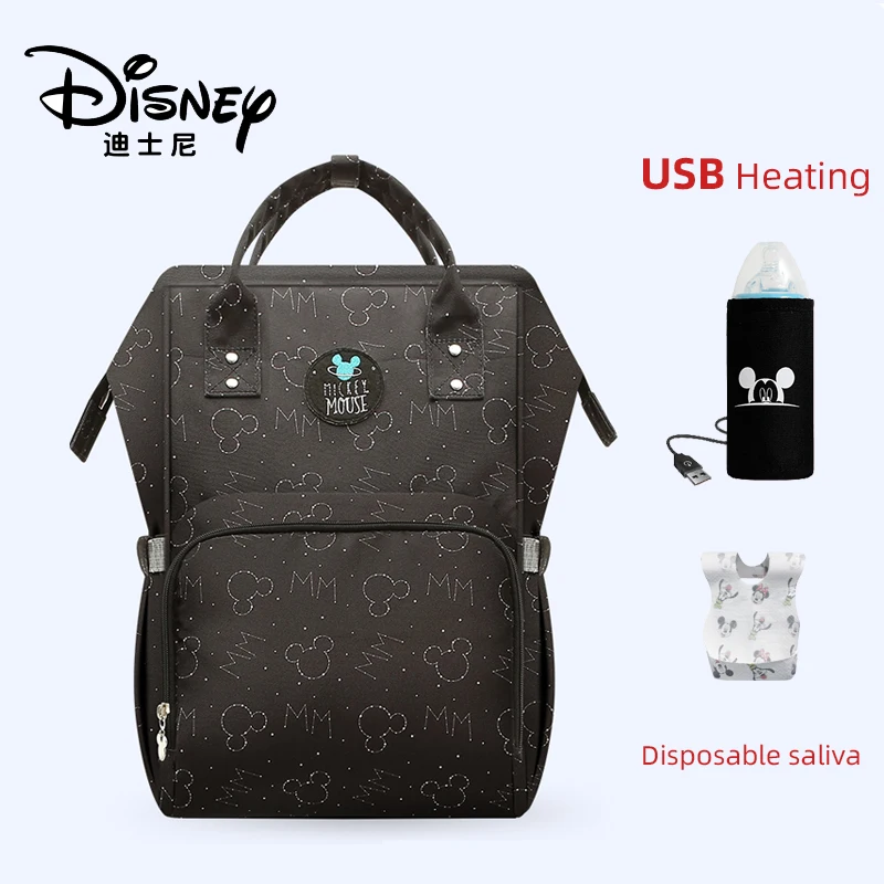 Сумка для подгузников с USB подогревом disney Многофункциональный рюкзак