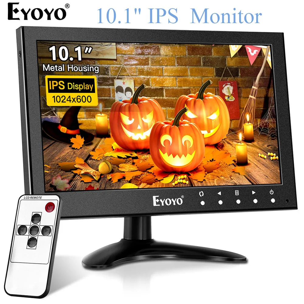 EYOYO EM10Y 10 1 &quotIPS 1024X600 CC ТВ монитор HDMI Компьютер дисплей ЖК-экран с AV VGA BNC для ПК DVR DVD