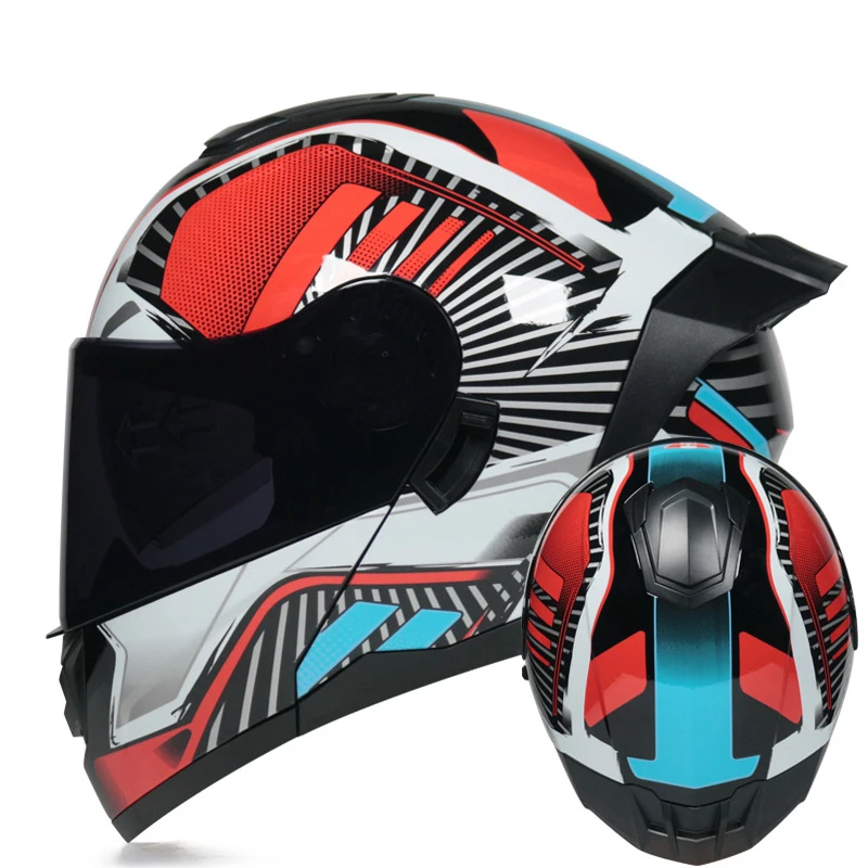 

Modular Flip Up Motorcycle Helmet Full Face Motorbike Professional Tracker Enduro Classic Casco Crash Capacete De Moto Men Women