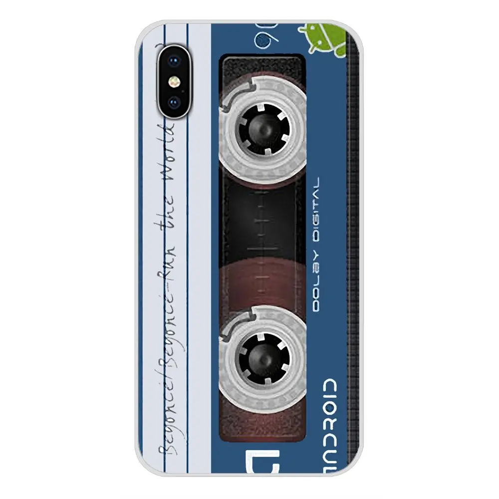 Popular vintage Magnetic tape Cassett For Samsung A10 A30 A40 A50 A60 A70 Galaxy S2 Note 2 3 Grand Core Prime Silicone Cover Bag | Мобильные