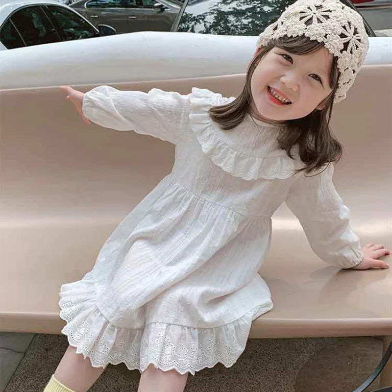 

Girl Dress Kids Baby Gown 2021 Luxury Winter Autumn Toddler Princess Outwear School Uniform Dresses Children Clothing