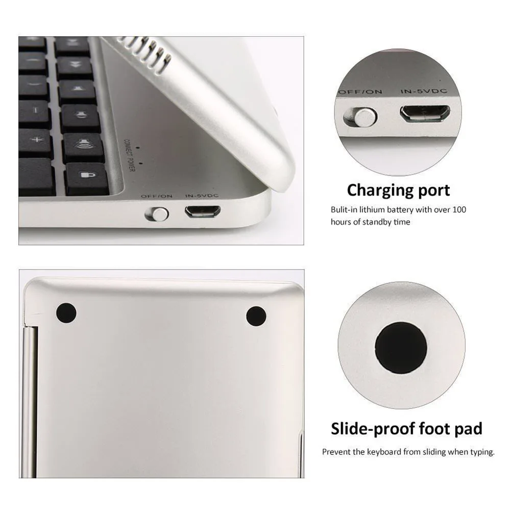 

Ultra-Thin Folding Case Wireless Bluetooth Keyboard for iPad Pro 9.7inch Tablet